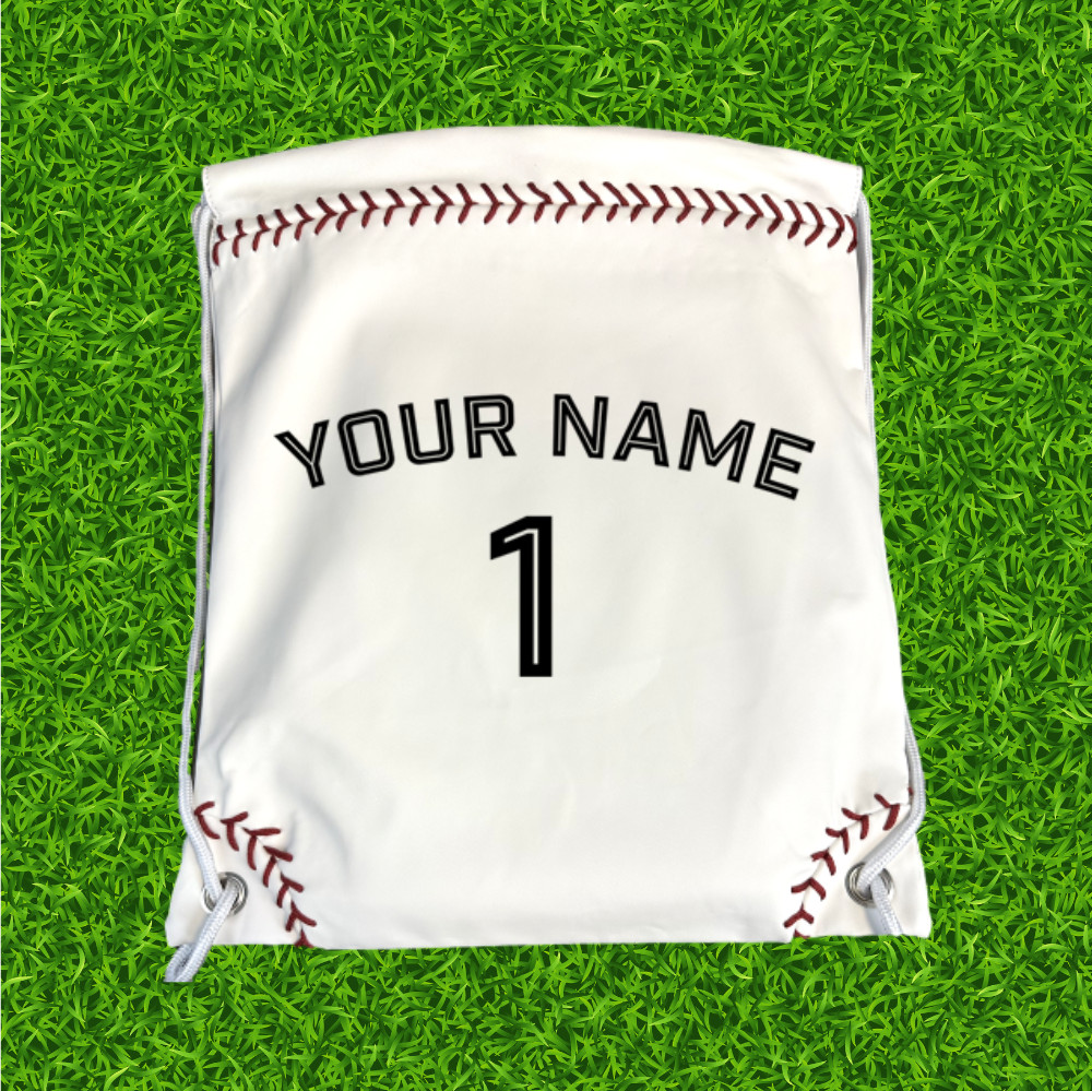 Custom Baseball Drawstring Bag | Dugout Mugs®