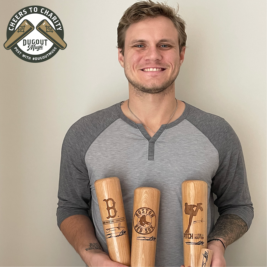 Boston Red Sox Tanner Houck's Pitch for Adoption | Cheers for Charity | Dugout Mug® | Baseball Bat Mug