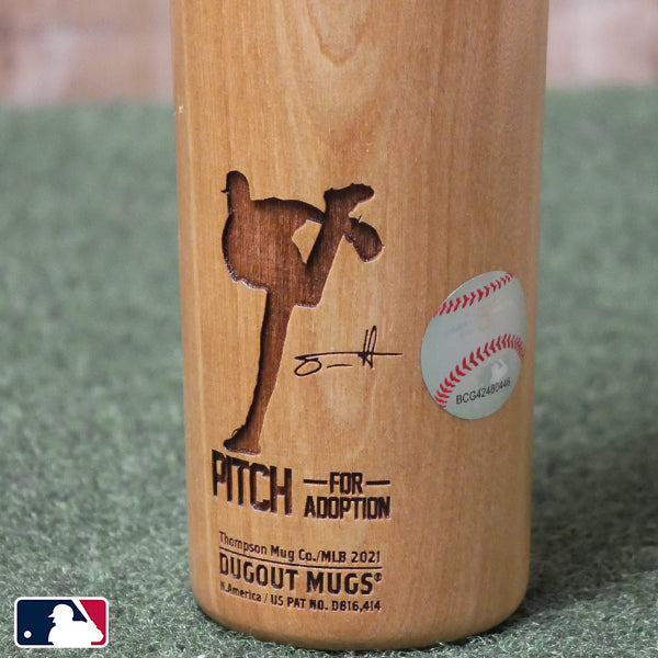 Boston Red Sox Tanner Houck's Pitch for Adoption | Cheers for Charity | Dugout Mug® | Baseball Bat Mug