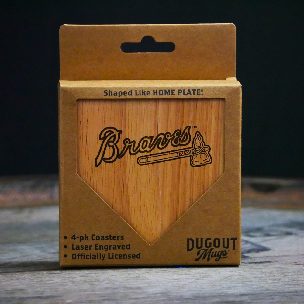 Atlanta Braves Dugout Mug®|  Wood Coaster