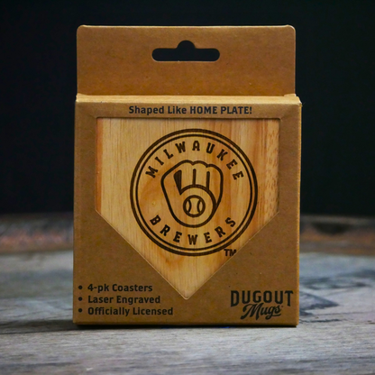Milwaukee Brewers Dugout Mug® | Wood Coaster