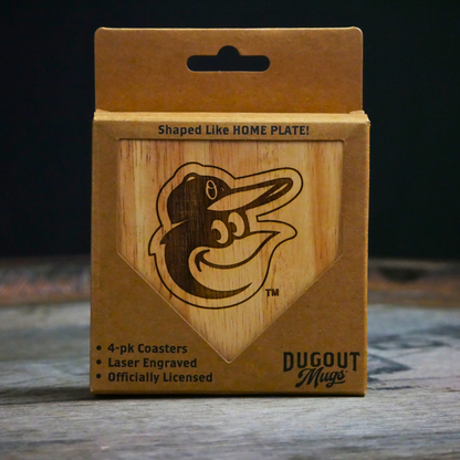 Baltimore Orioles Dugout Mug® | Wood Coaster