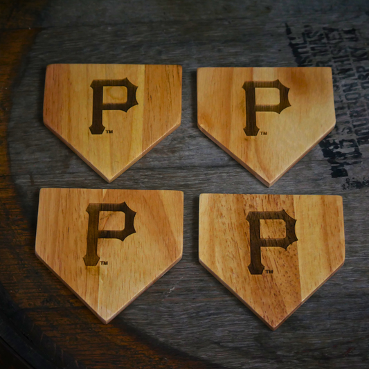 Pittsburgh Pirates "P" Dugout Mug® | Wood Coaster