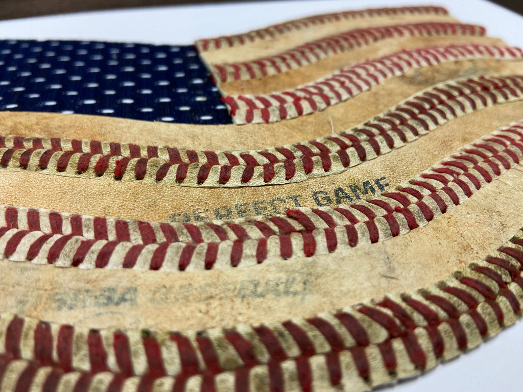 "America's Game" Original Baseball American Flag Artwork