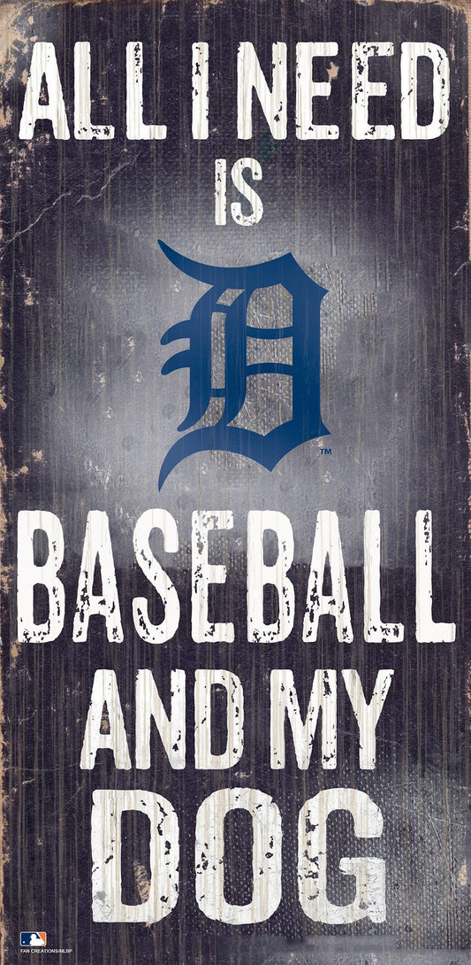 Detroit Tigers My Dog 6x12 Sign