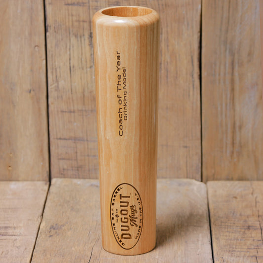 Coach of the Year Drinking Model Dugout Mugs® | Baseball Bat Mug